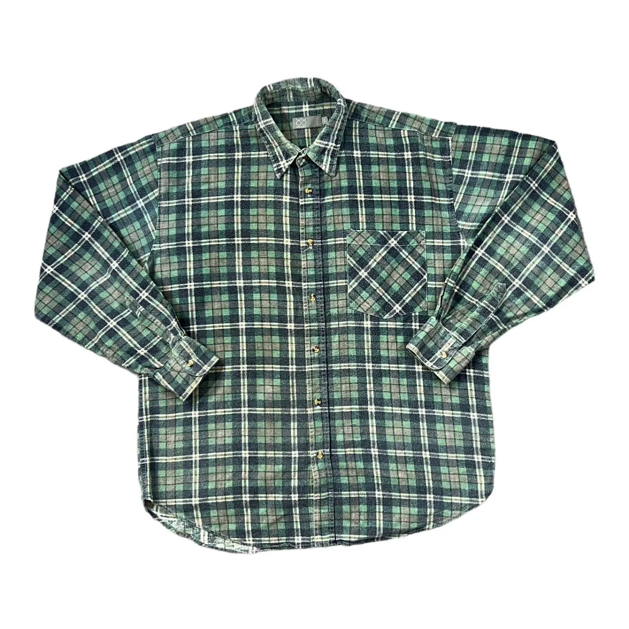 Vintage OO CLASSIC Lumberjack Plaid Check Long Sleeve Flannel Cotton Shirt