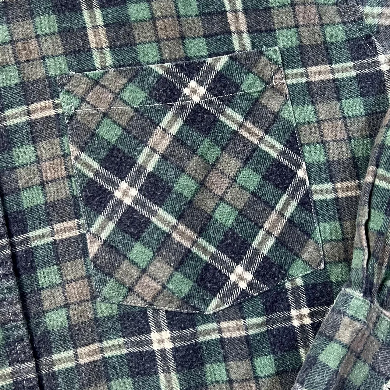 Vintage OO CLASSIC Lumberjack Plaid Check Long Sleeve Flannel Cotton Shirt