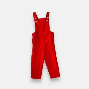 Vintage Sears Red Corduroy Overalls 5T