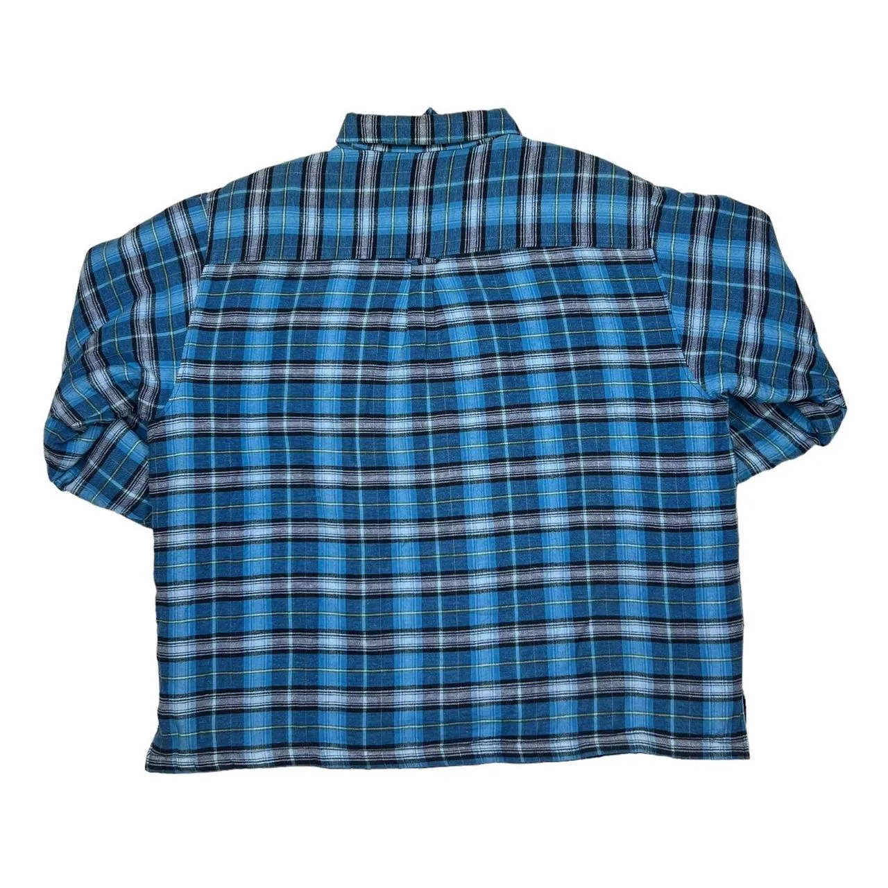 Vintage TEN WEST Tartan Lumberjack Plaid Check Padded Flannel Over Shirt