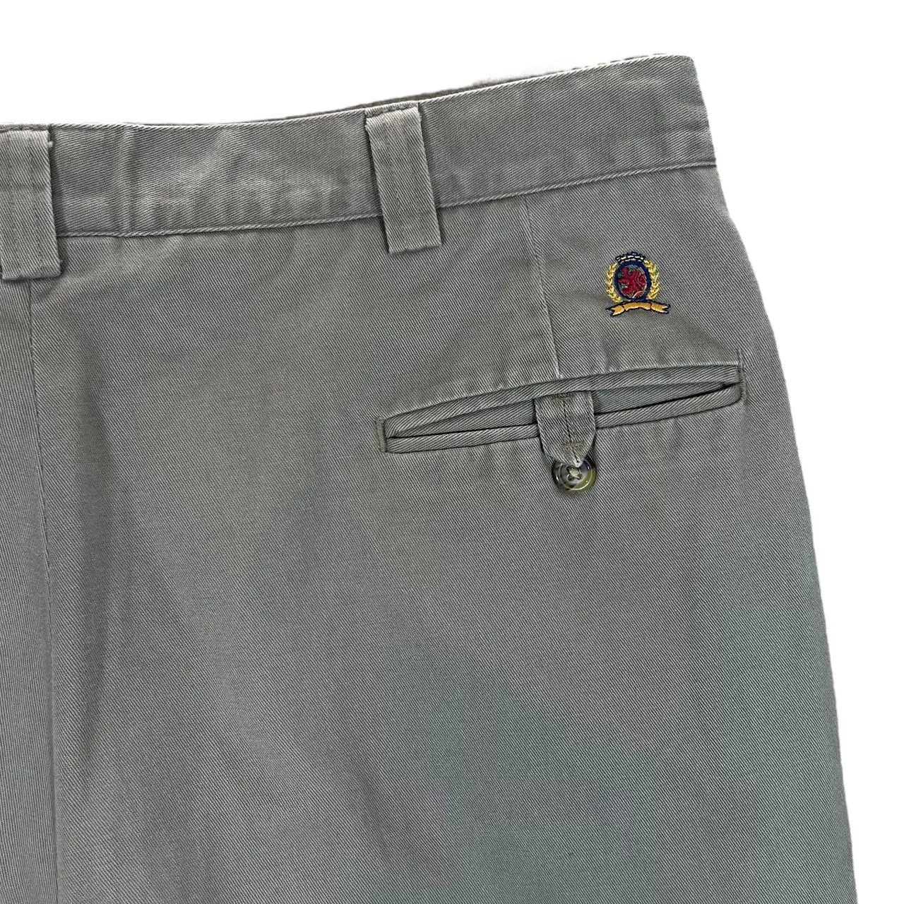 Vintage TOMMY HILFIGER Classic Dark Beige Straight Leg Chino Trousers