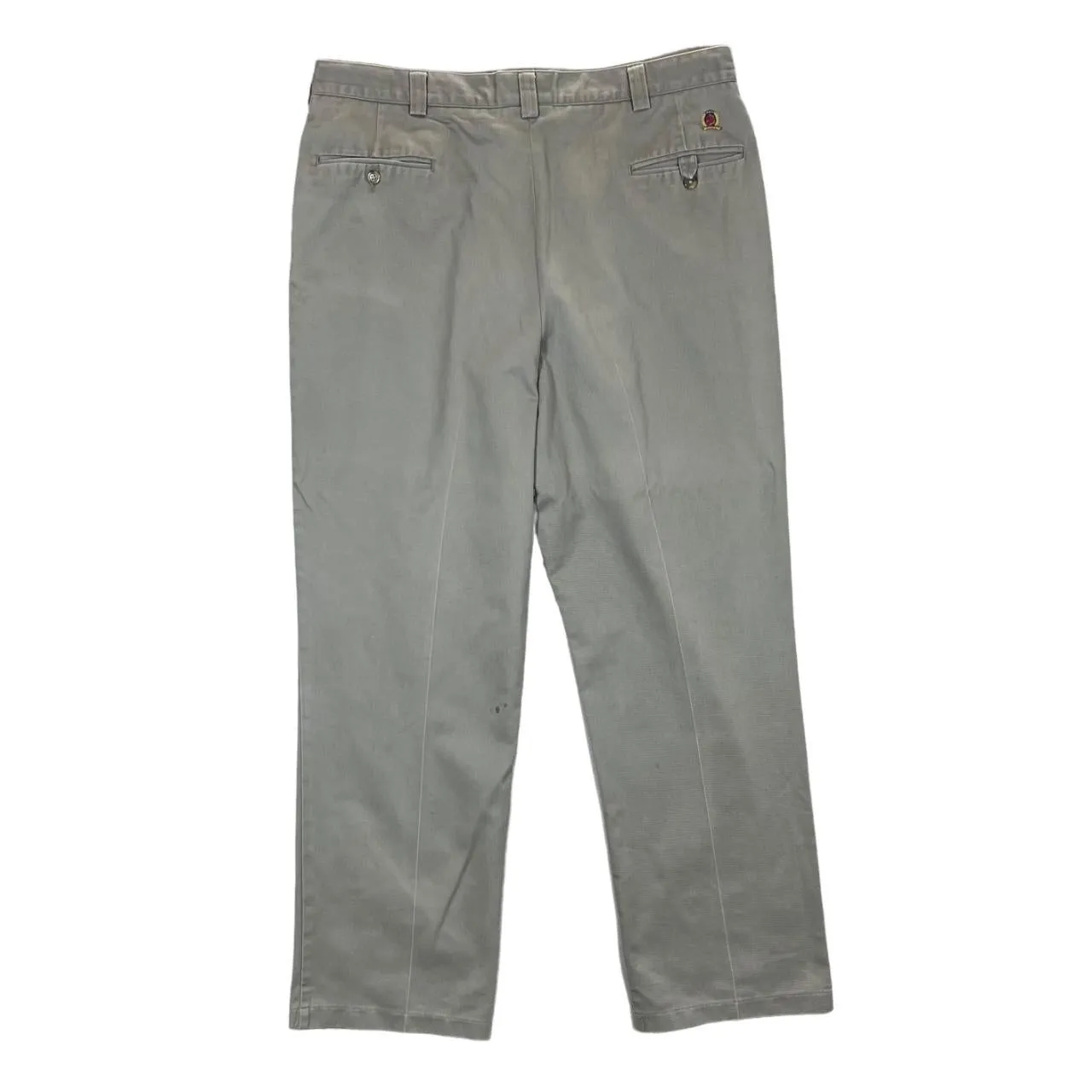 Vintage TOMMY HILFIGER Classic Dark Beige Straight Leg Chino Trousers
