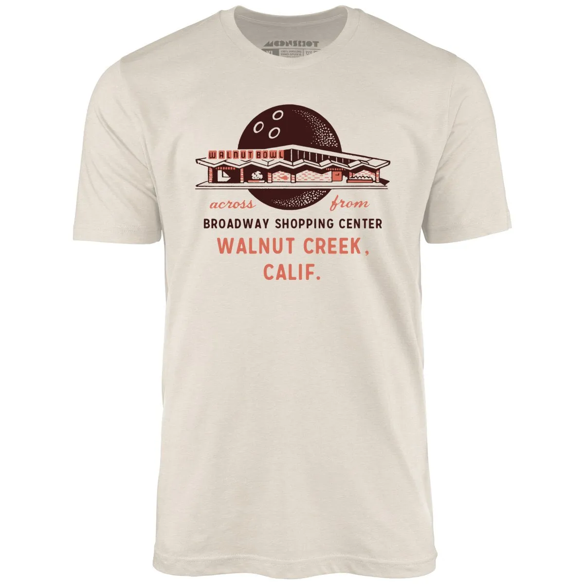 Walnut Bowl - Walnut Creek, CA - Vintage Bowling Alley - Unisex T-Shirt