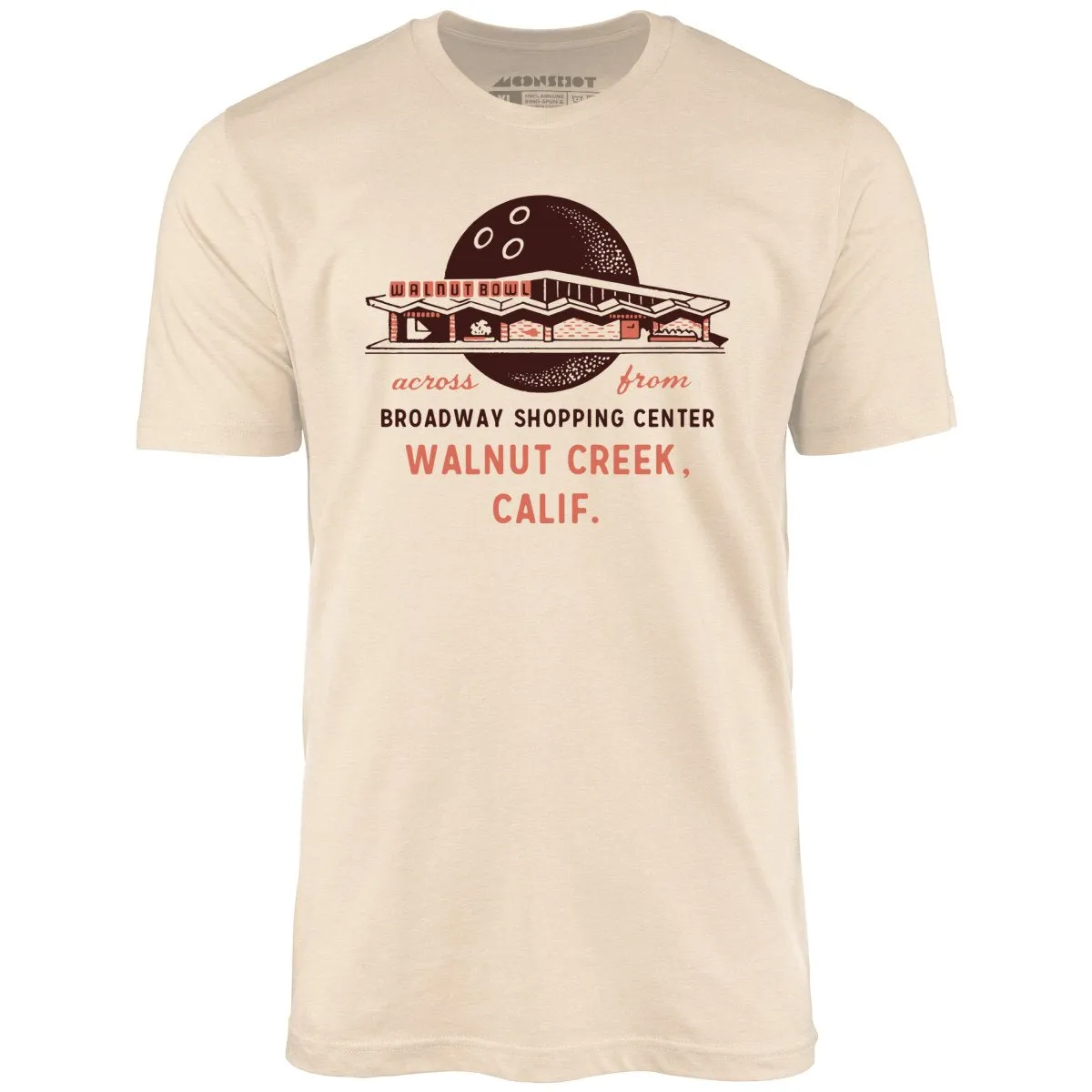 Walnut Bowl - Walnut Creek, CA - Vintage Bowling Alley - Unisex T-Shirt