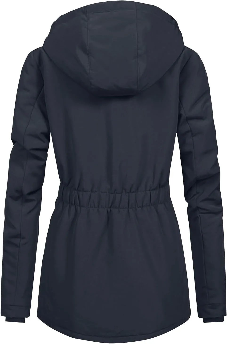 WANZZXCSL Jacket for Women 2024 Winter Casual Fashion Loose Solid Color Hat Plus Size Zipper Fleece Collar Pocket Jacket