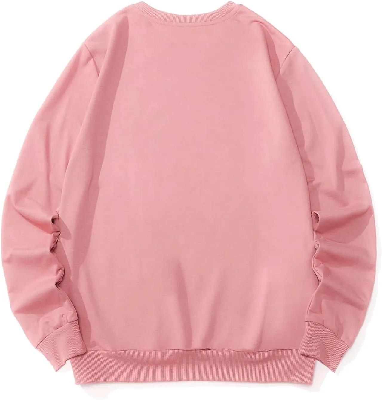 WDIRARA Men's Casual Letter Graphic Print Long Sleeve Crewneck Sweatshirt Tops