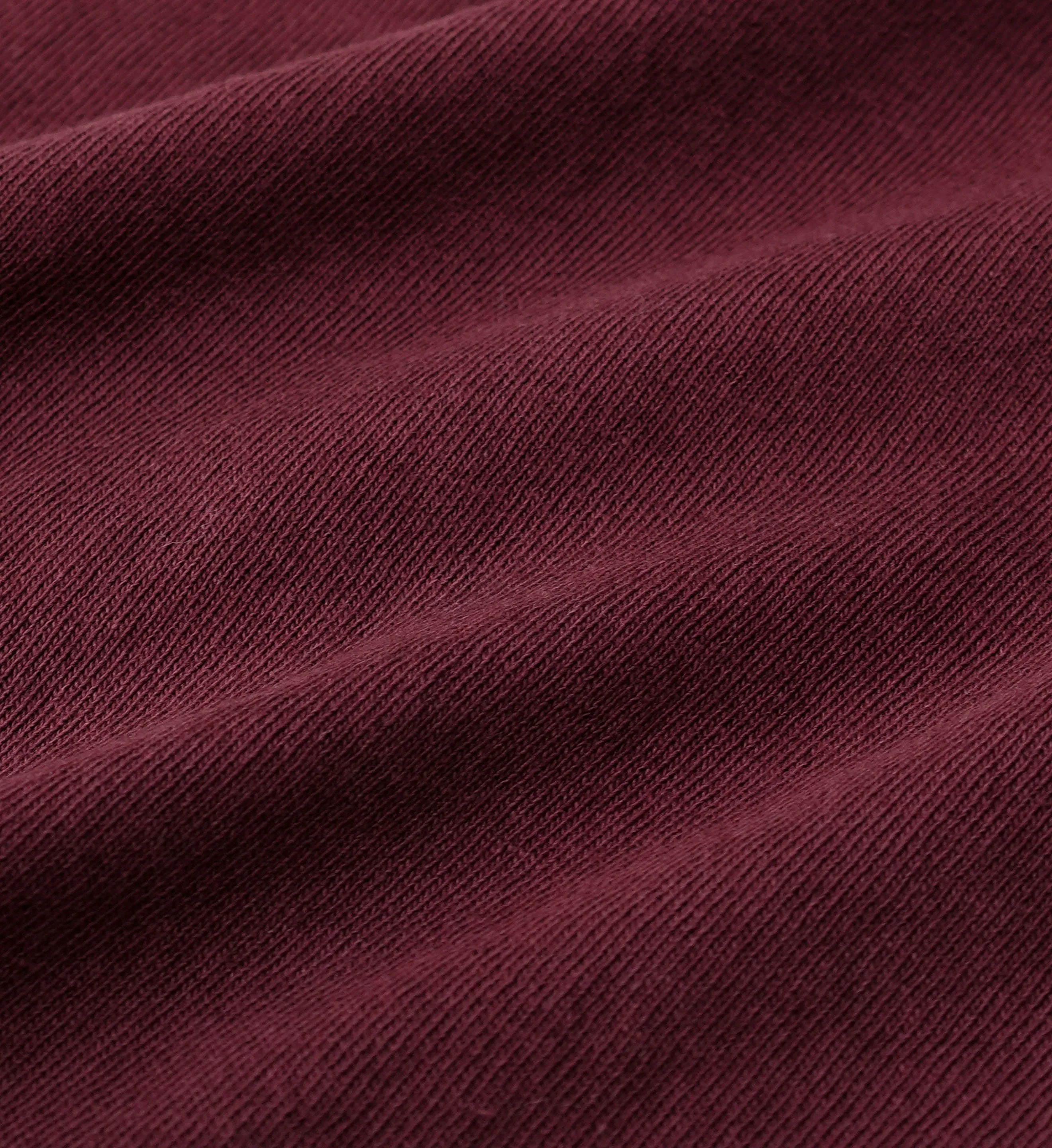 Wellness Club Cropped Crewneck - Merlot/Cream