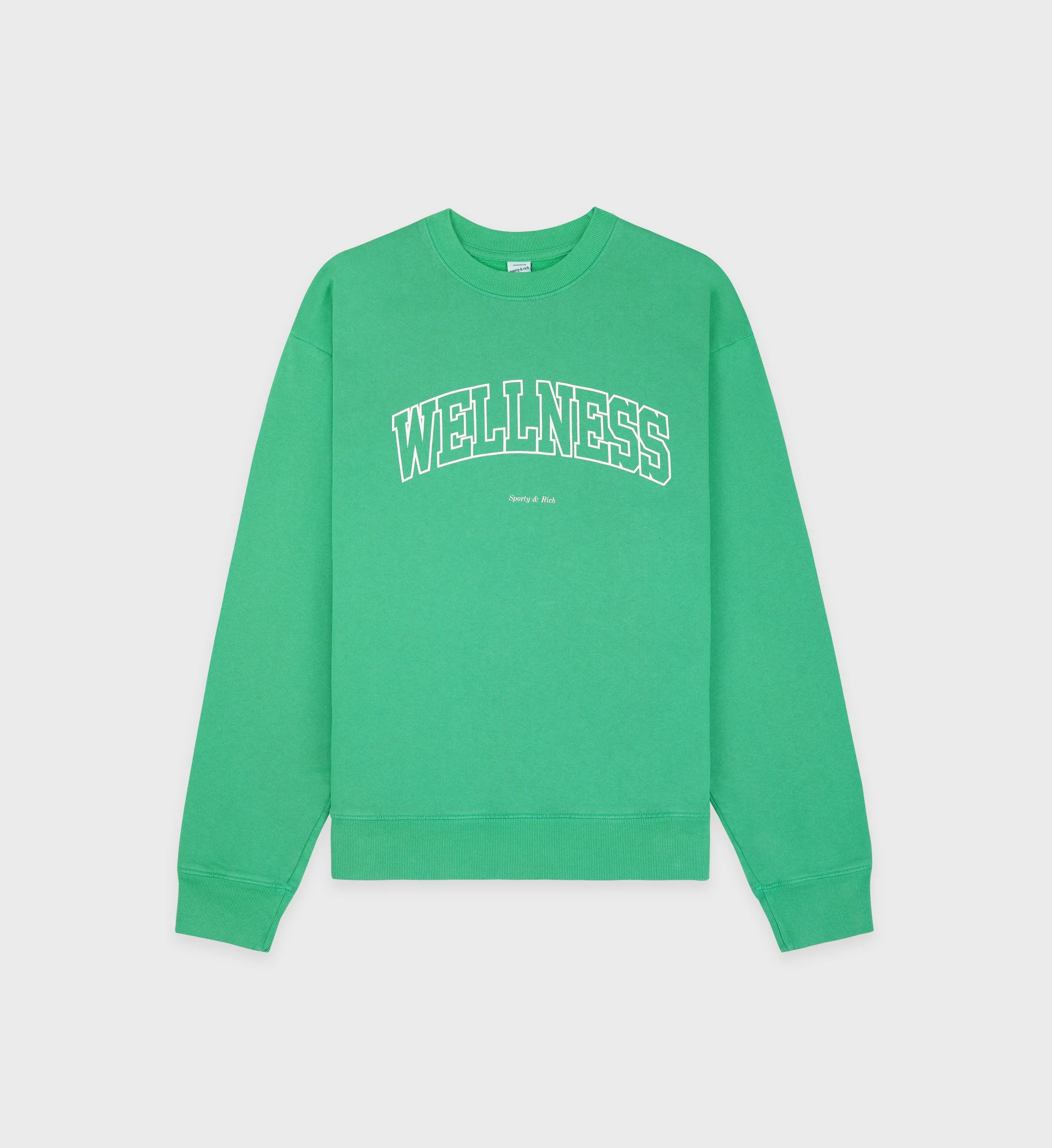 Wellness Ivy Crewneck - Verde/White