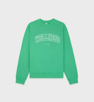 Wellness Ivy Crewneck - Verde/White