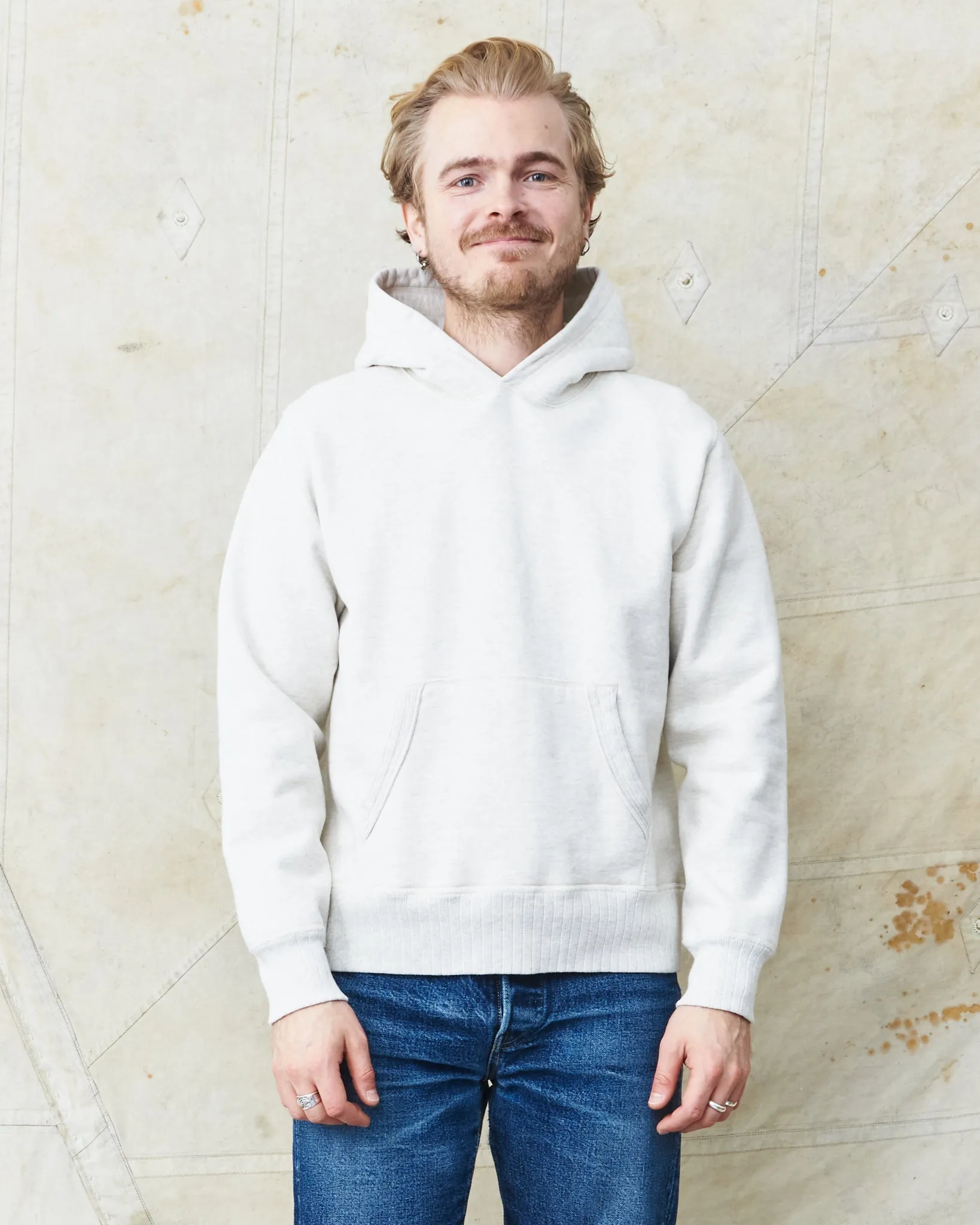Whitesville Heavyweight Loop-Wheeled Hoodie Oatmeal WV67729