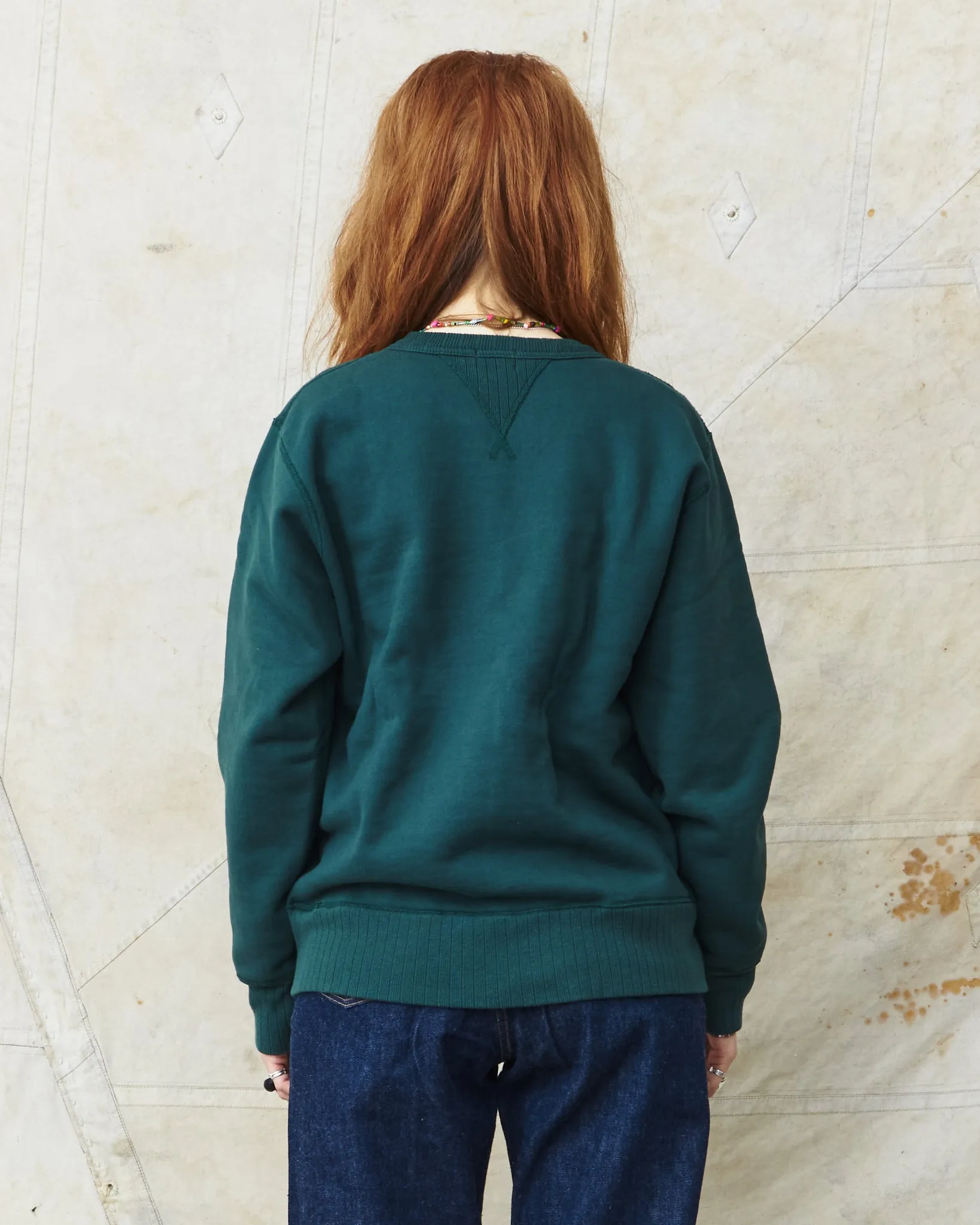 Whitesville Heavyweight Loop-Wheeled Sweatshirt Green WV67728