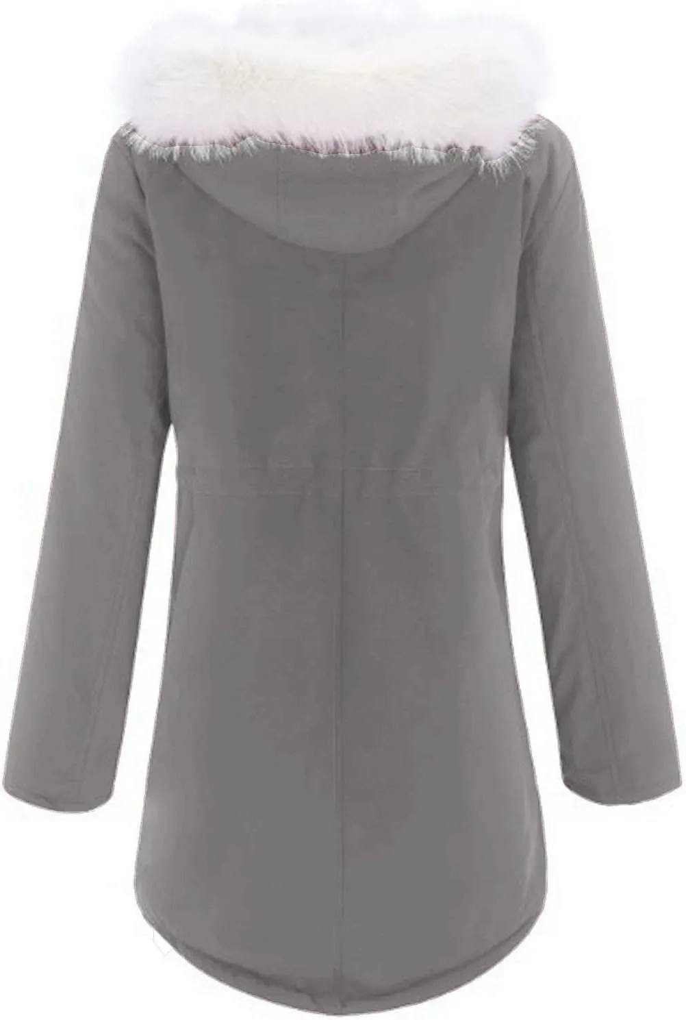 Winter Coats for Women 2024 Trendy Thicken Fleece Lined Parkas Anoraks Warm Cotton Jacket Coats with Faux Fur Hood