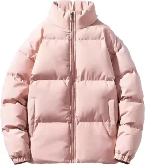 Winter Warm Men Women Parkas Down Jacket Cotton Jacket Puffer Coat Solid Color Down Jackets For Men Women