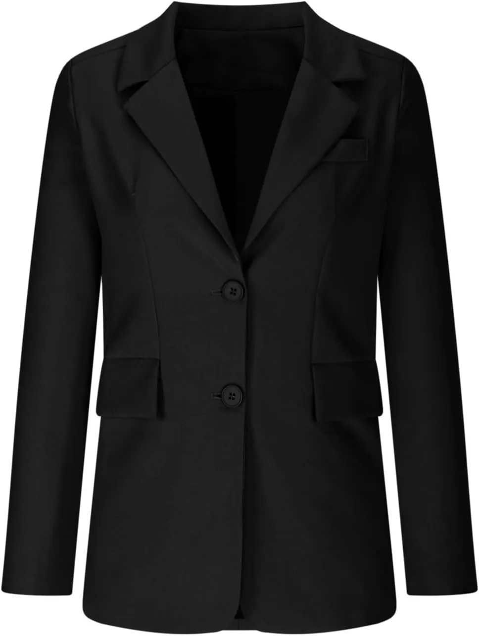 Women Business Casual Blazer with Lined,Professional Work Suit Jacket with PocketsLong Sleeve Button Open Front