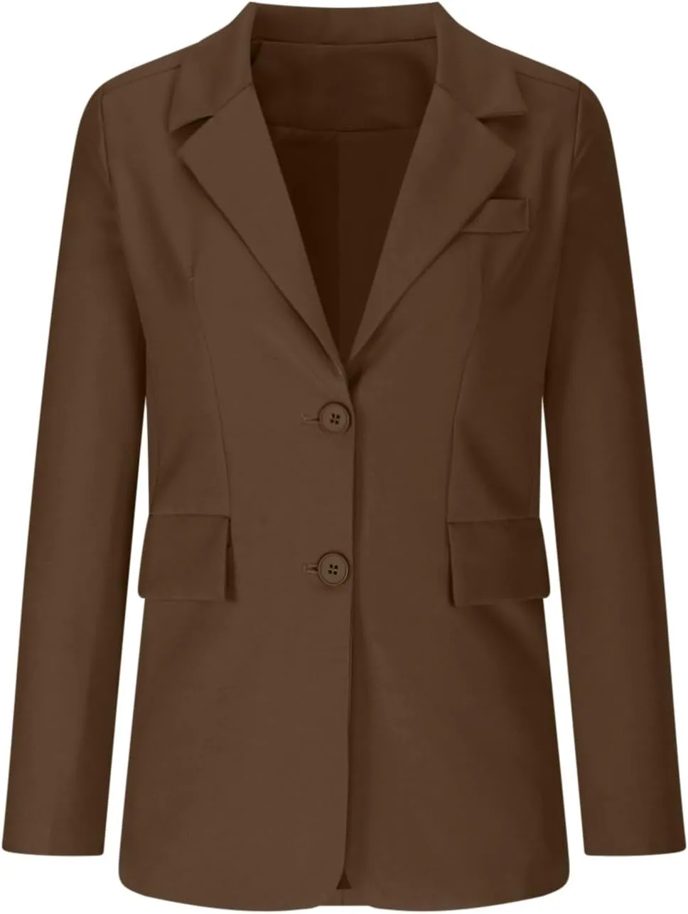 Women Business Casual Blazer with Lined,Professional Work Suit Jacket with PocketsLong Sleeve Button Open Front