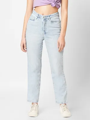 Women High-Rise Slim Straight Fit Jeans