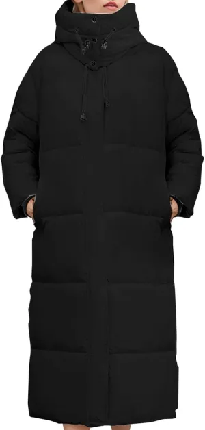 Womens Coats Winter Quilted Zip Up Puffer Jacket Oversized Long Sleeve Packable Down Outwear With Pocket