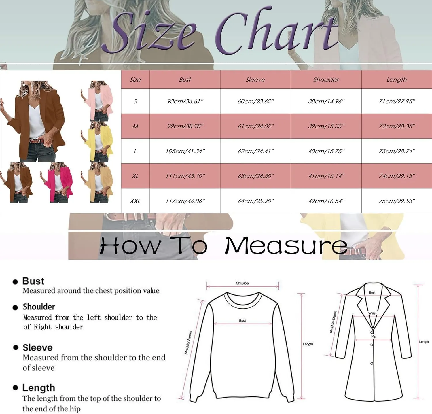Womens Fall Casual Blazers 2024 Long Sleeve Lapel Suit Small Jacket Blazer Business Casual Outfits for Work Blazers