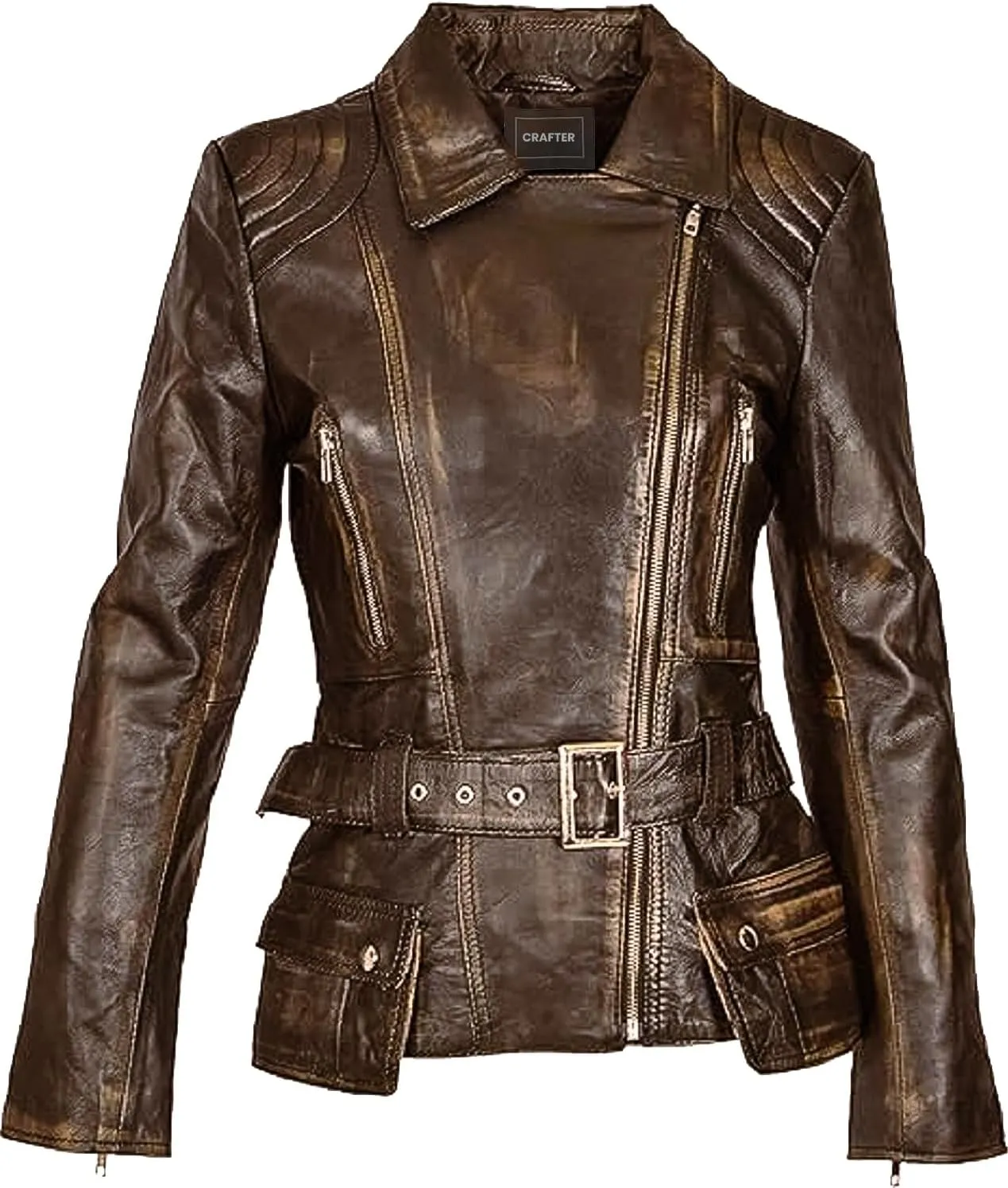 Womens Genuine Lambskin Leather Jacket | Classic rider leather jacket | Black Leather Jacket Women | Womens Leather Jacket