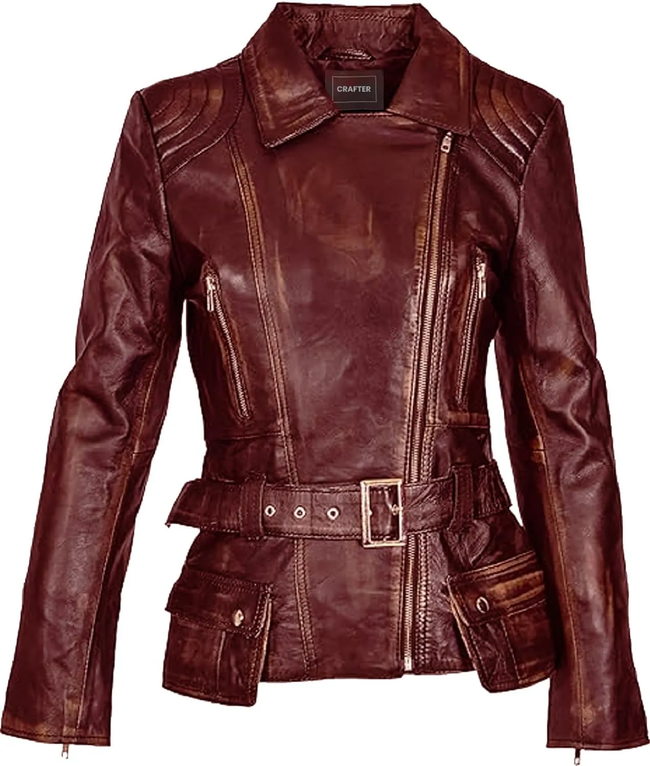 Womens Genuine Lambskin Leather Jacket | Classic rider leather jacket | Black Leather Jacket Women | Womens Leather Jacket