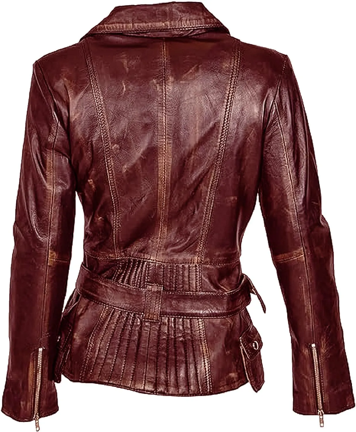 Womens Genuine Lambskin Leather Jacket | Classic rider leather jacket | Black Leather Jacket Women | Womens Leather Jacket