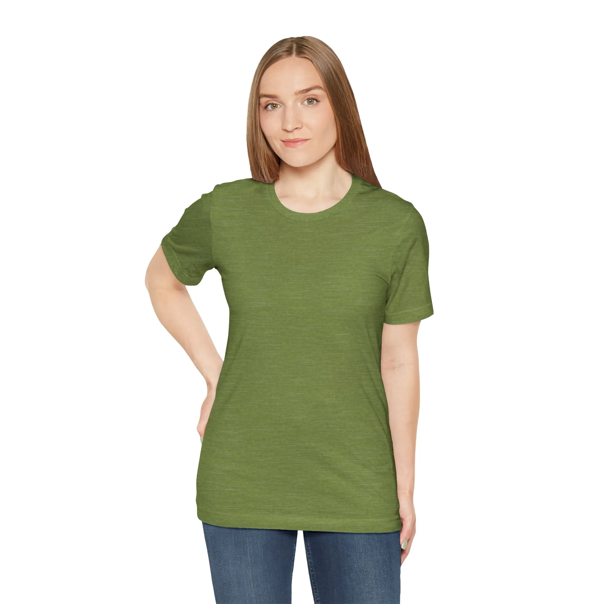 Womens Heather Green T Shirts Premium Casual Short Sleeve Shirts Oversized Tops