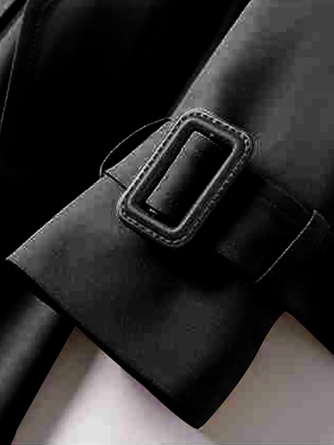 Womens Long Trench Coat Double Breasted Classic Windbreaker Belted Slim Overcoat Casual Outerwear Fashion Winter Jackets