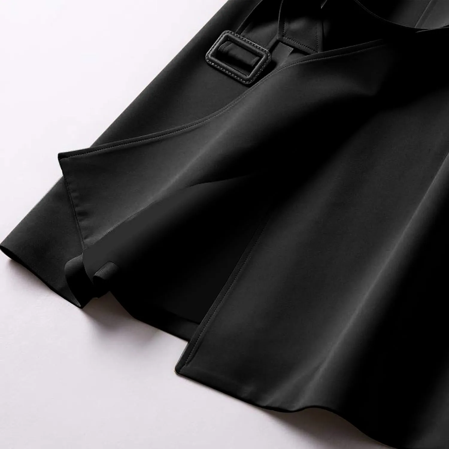 Womens Long Trench Coat Double Breasted Classic Windbreaker Belted Slim Overcoat Casual Outerwear Fashion Winter Jackets