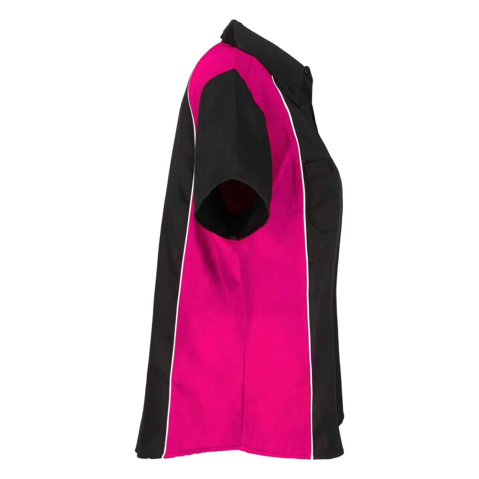 Women’s Mechanic Work Shirt Black Fuchsia WSW-BKFU