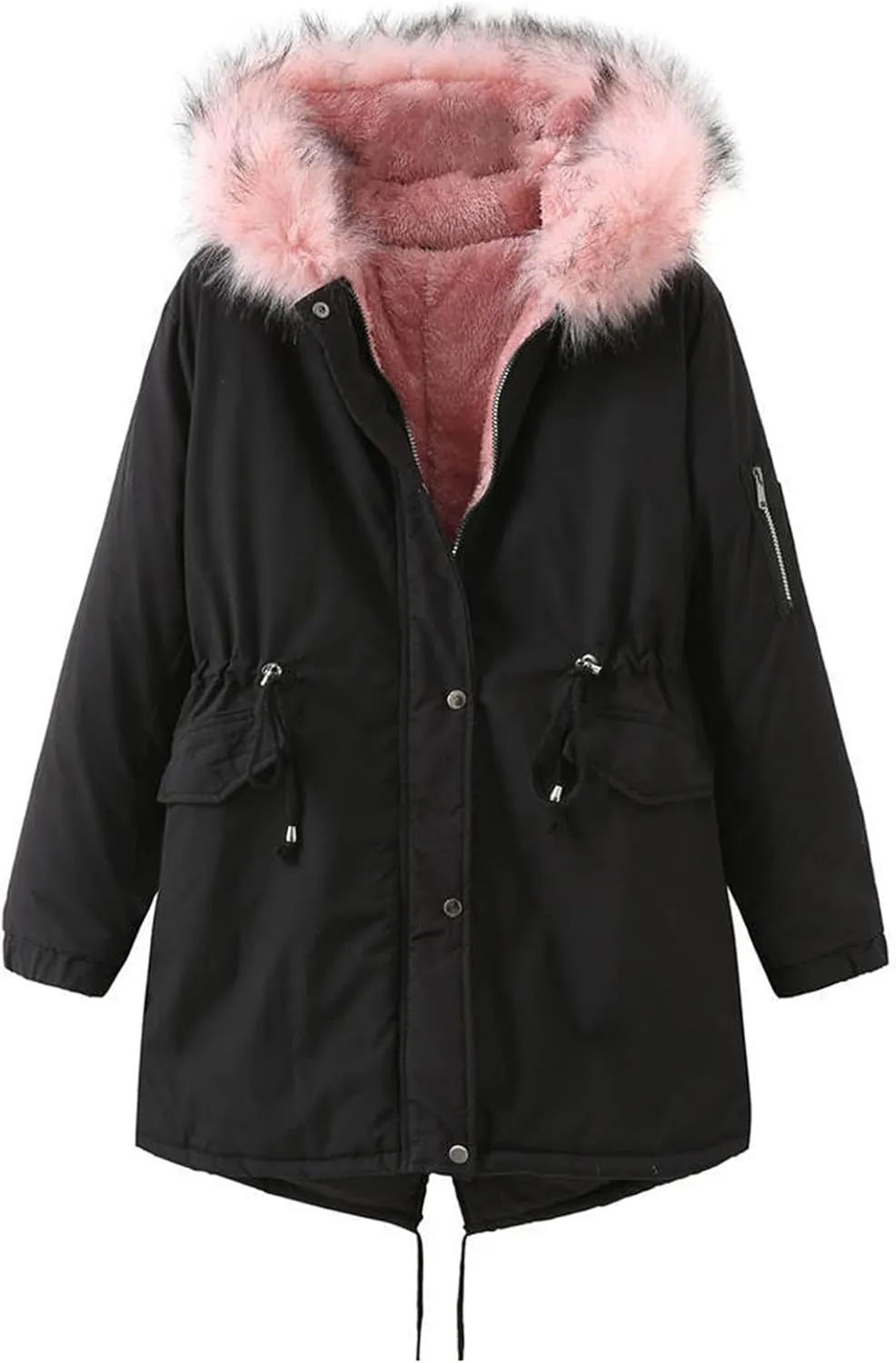 Women's Open Front Woolen Coats Lightweight Cardigan Long Sleeve Casual Long Jackets Coat 2024 Fall Loose Outerwear