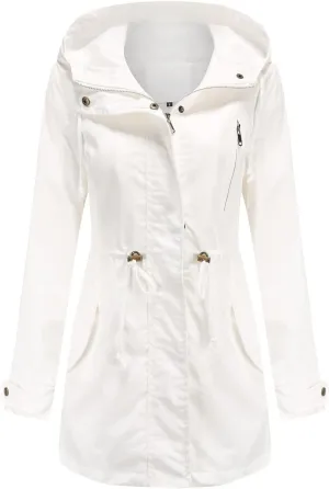 Women's Oversized Notched Collar Wool Blend Single Breast Midi Long Trench Coat