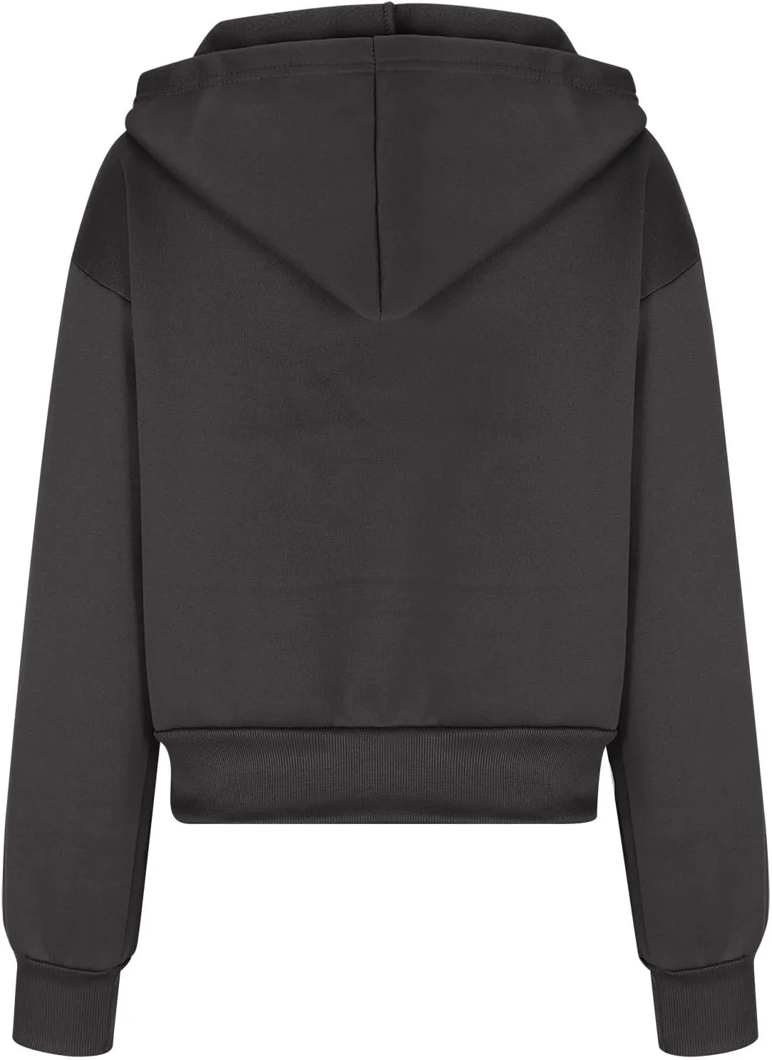 Womens Oversized Zip Up Hoodies Sweatshirt Long Sleeve Jackets Coat with Pockets Fall Winter Casual Cropped Outerwear