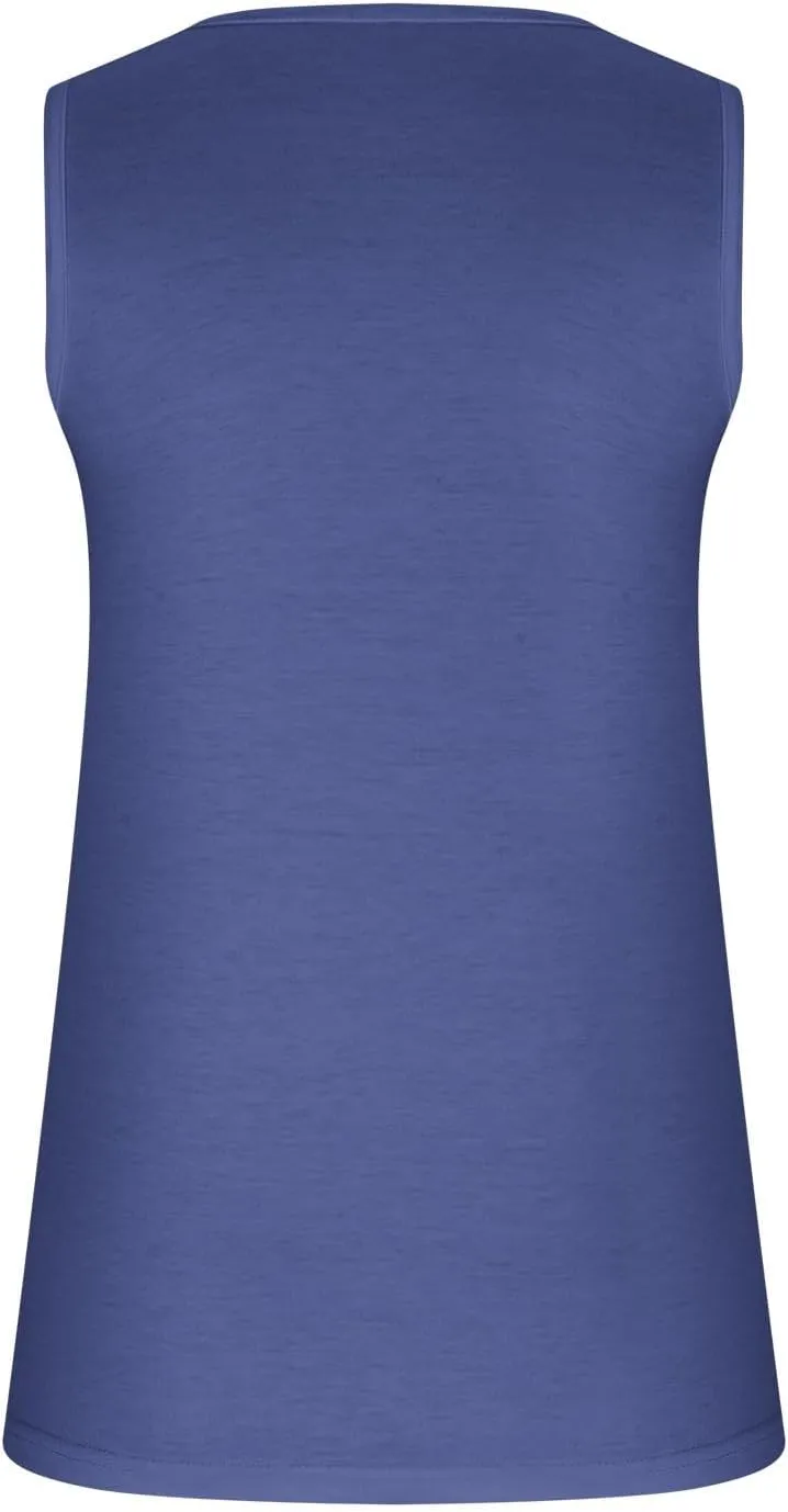 Womens Summer Tank Tops Slim Fit Gradient T-Shirts Casual Sleeveless V Neck Button Camis Blouse Fashion 2024, Medium