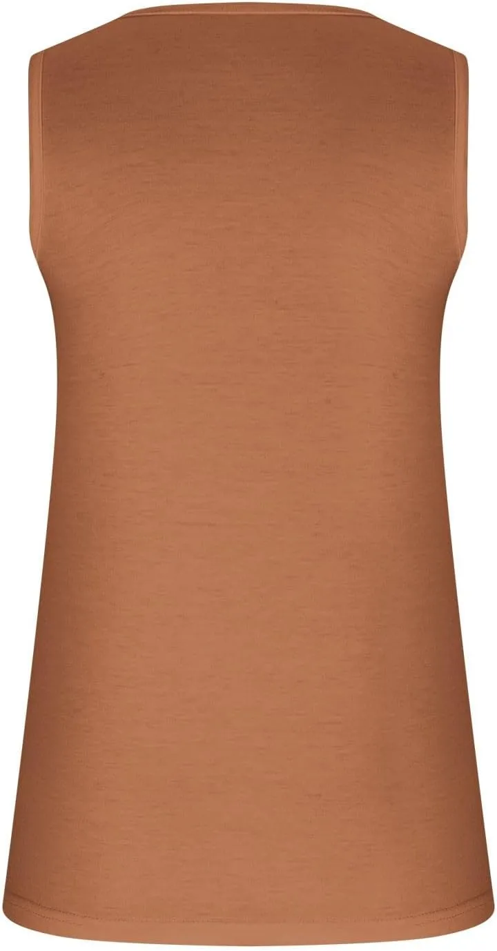 Womens Summer Tank Tops Slim Fit Gradient T-Shirts Casual Sleeveless V Neck Button Camis Blouse Fashion 2024, Medium