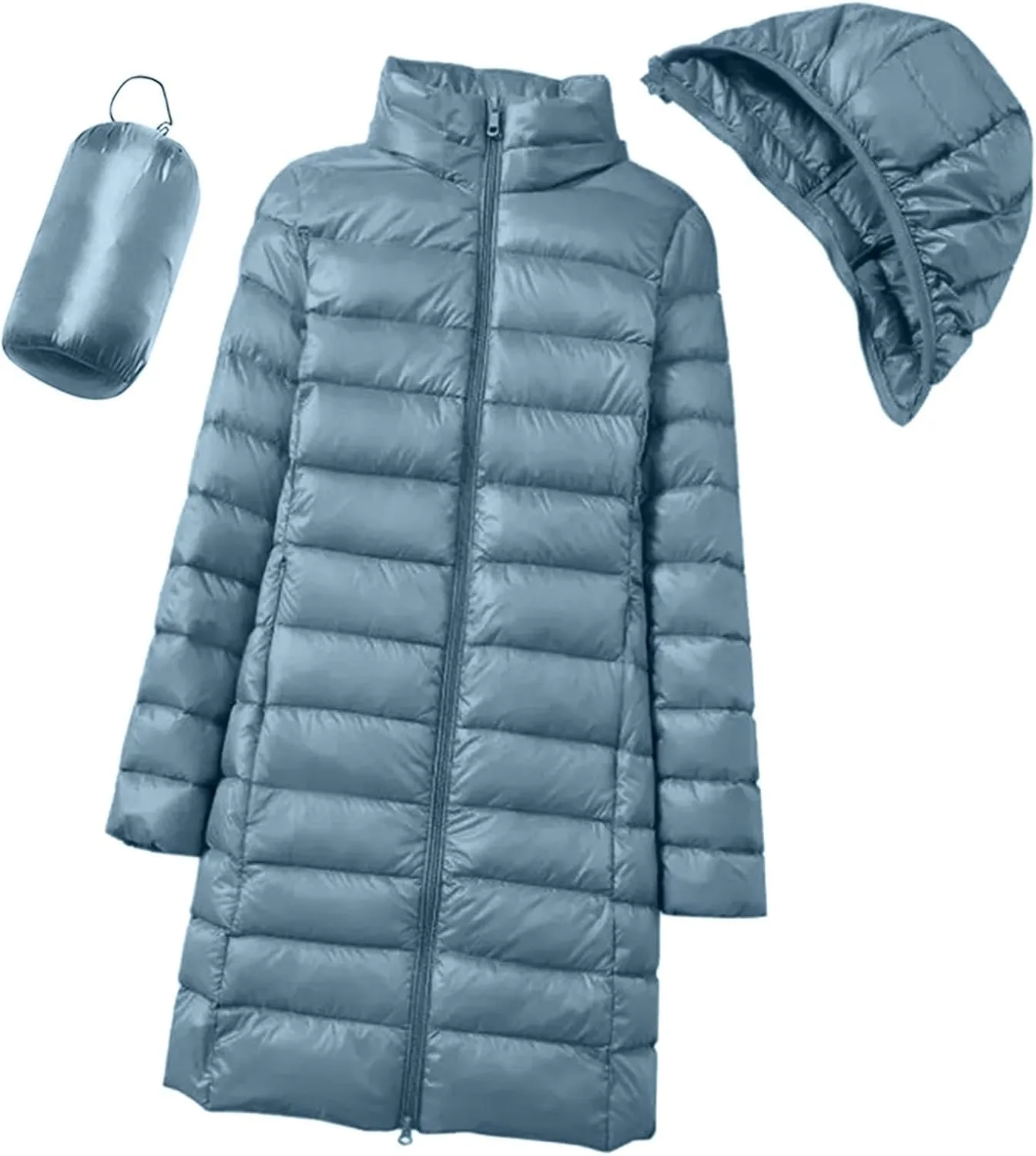 Womens Thickened Down Jacket Long Winter Coat with Fur Hood Puffer Coat Cotton Padded Jackets Warm Down Parkas 2023