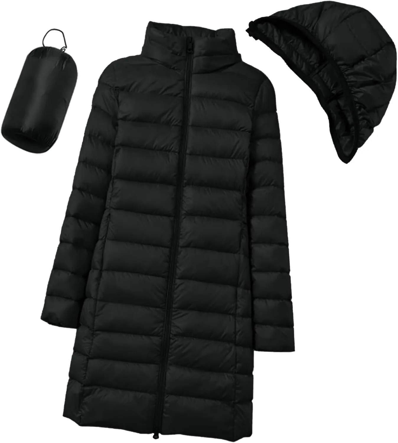 Womens Thickened Down Jacket Long Winter Coat with Fur Hood Puffer Coat Cotton Padded Jackets Warm Down Parkas 2023