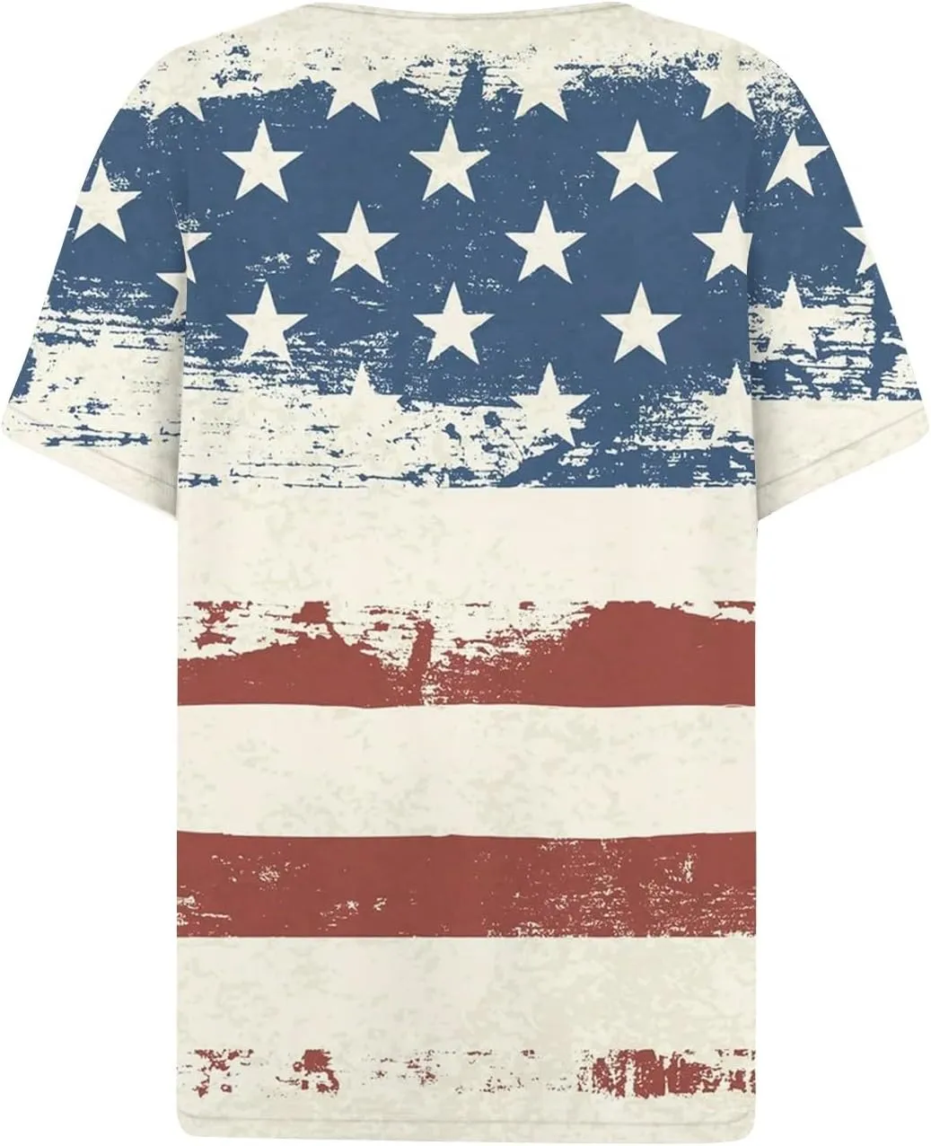 Womens Tops Short Sleeve V Neck Button Collar Geometry Printed Vintage T Shirts 2024 Summer Casual Baggy Blouse