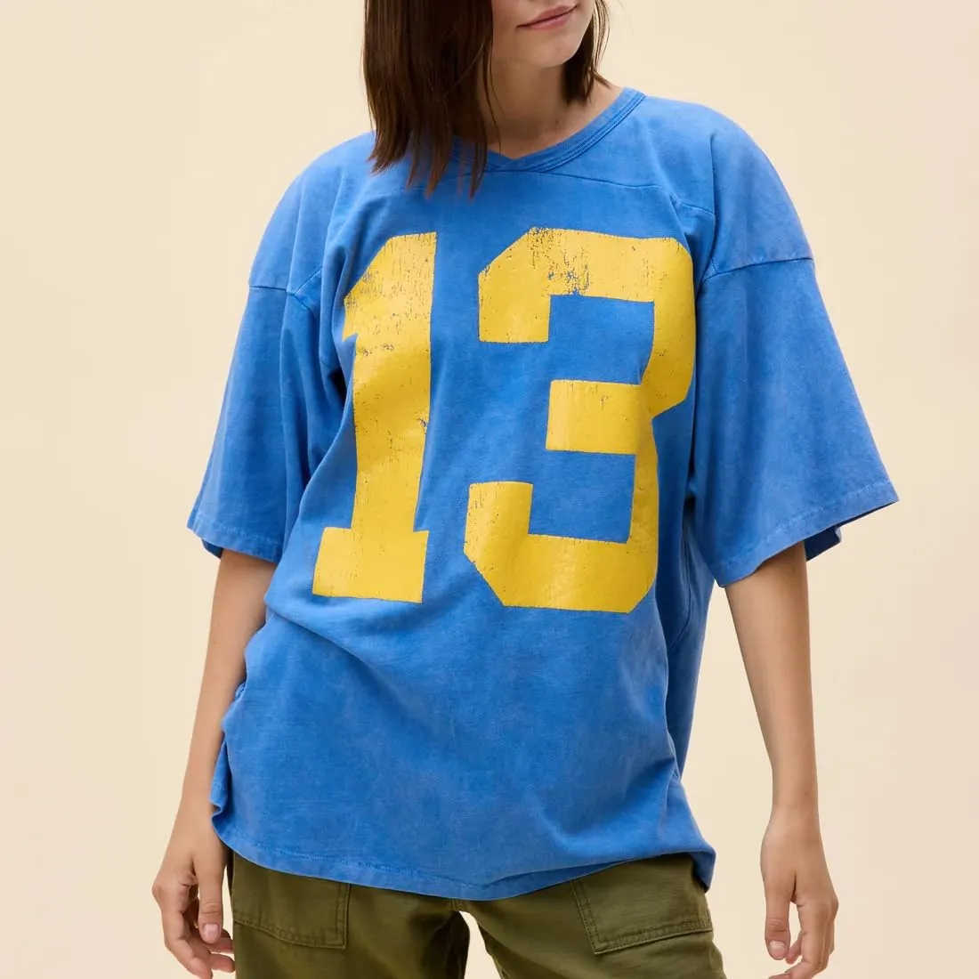 Womens Y2k Graphic Oversized Jersey Tees Summer Short Sleeve Number Graphic Shirts Mesh Grunge Top Coquette Clothes