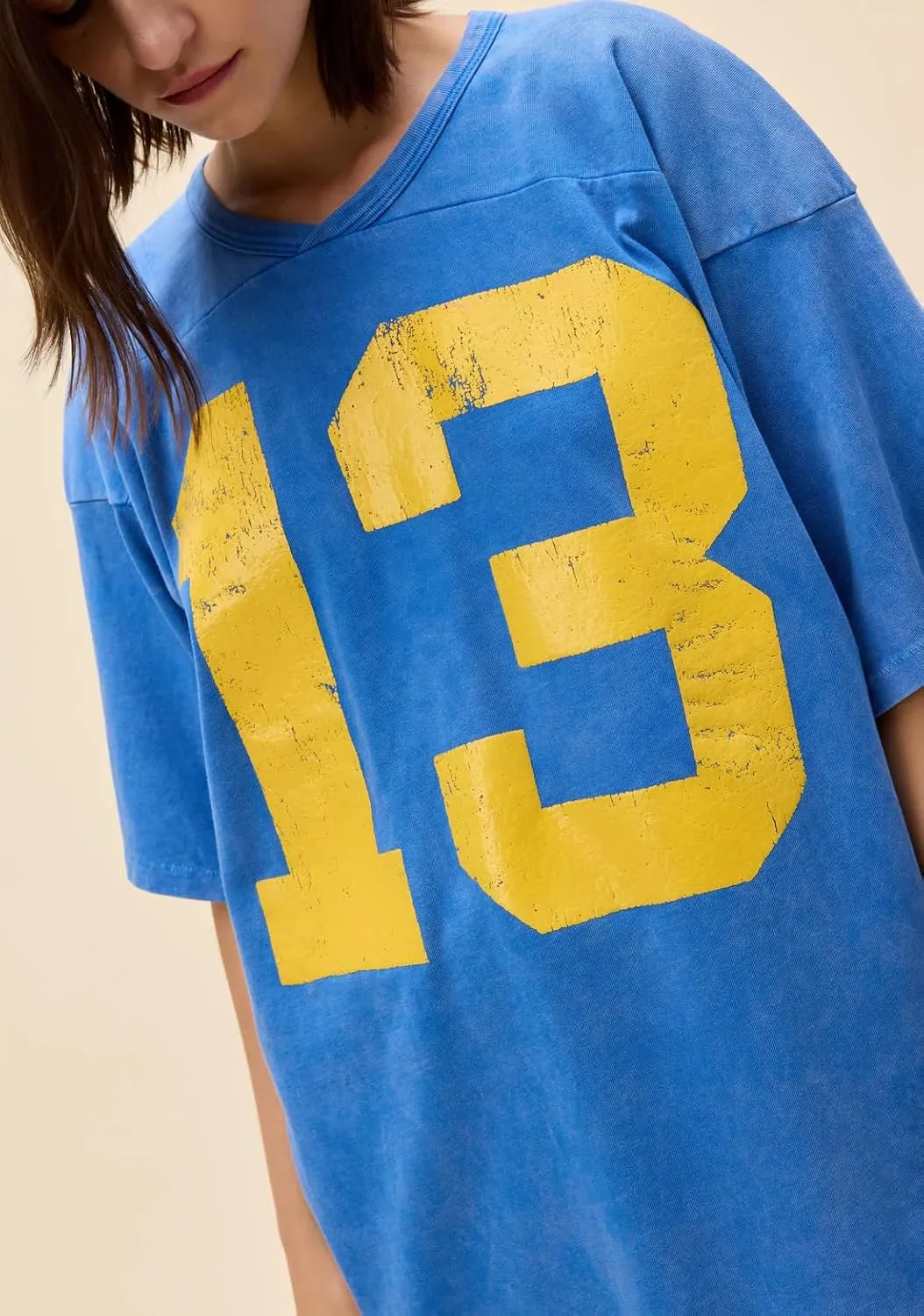 Womens Y2k Graphic Oversized Jersey Tees Summer Short Sleeve Number Graphic Shirts Mesh Grunge Top Coquette Clothes