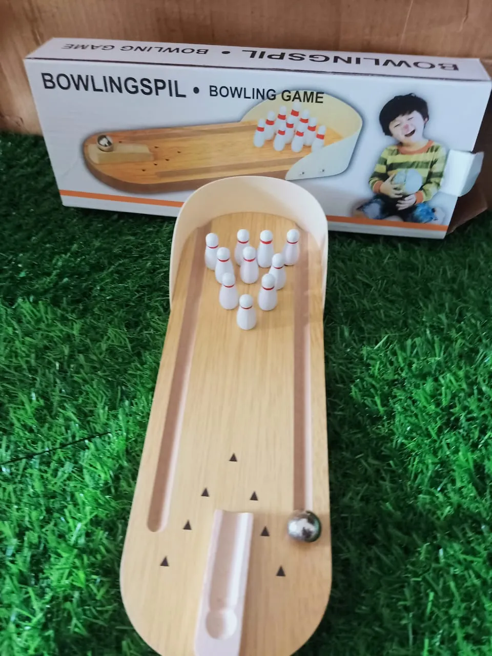 Wood Mini-entertainment desktop bowling game set for Kids-SHTM1140