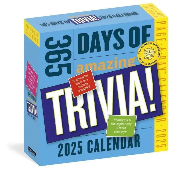 Workman 365 Days of Amazing Trivia 2025 Page-A-Day Calendar