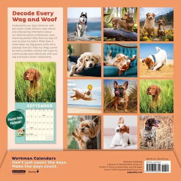 Workman How to Speak Dog 2025 Wall Calendar