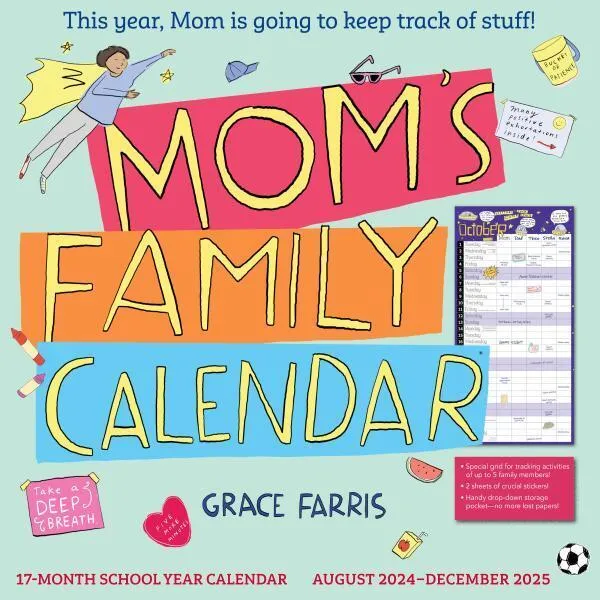 Workman Mom's Family 2025 Wall Calendar