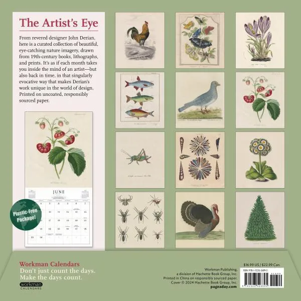 Workman The World of John Derian 2025 Wall Calendar