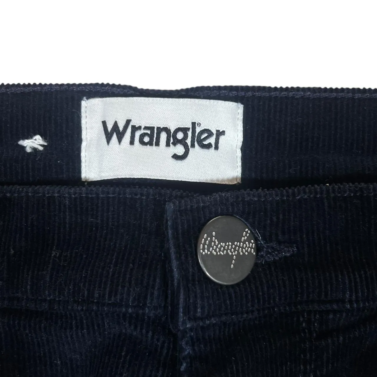 WRANGLER Arizona Classic Black Corduroy Cord Straight Leg Trousers