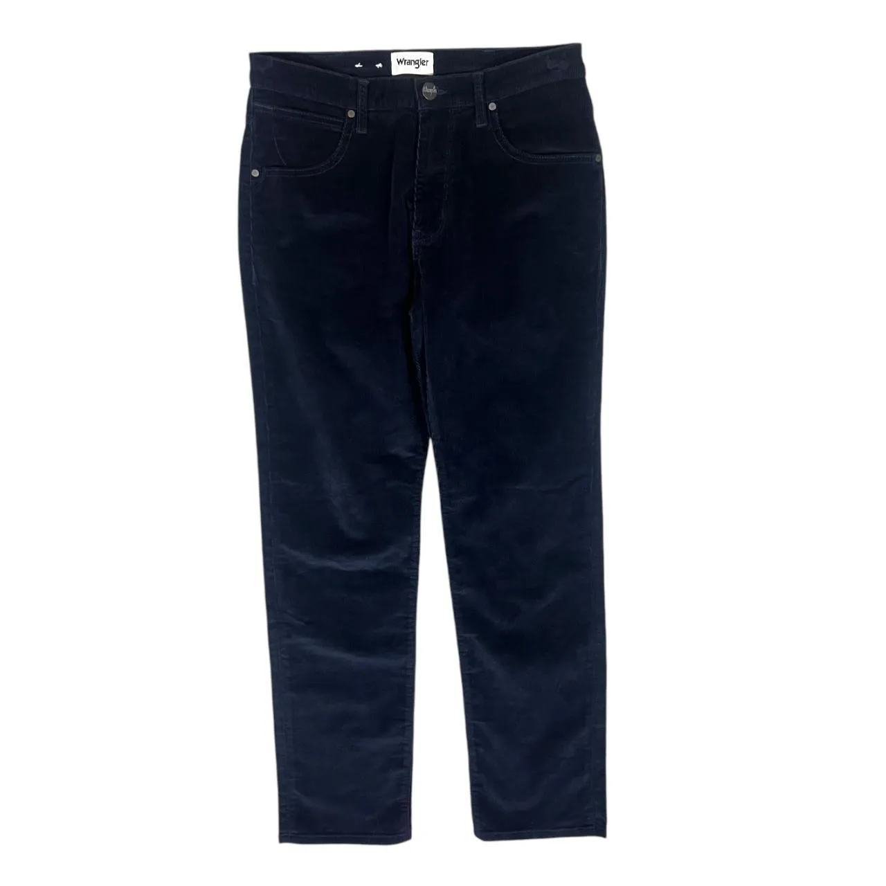 WRANGLER Arizona Classic Black Corduroy Cord Straight Leg Trousers