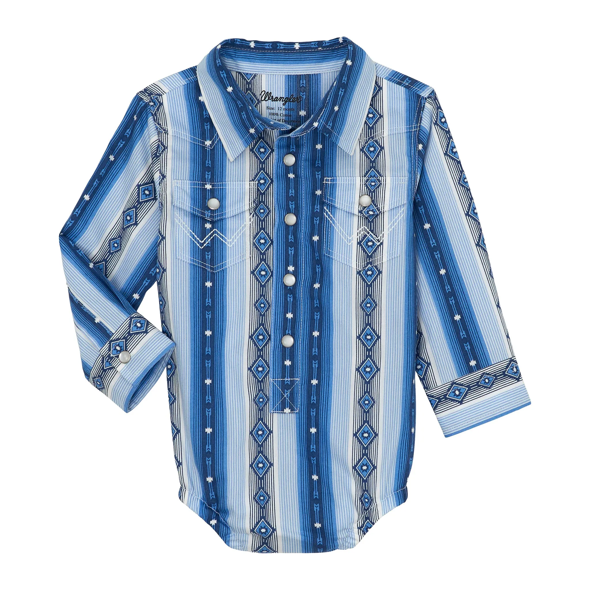 Wrangler Infant/Toddler Aztec Striped Onesie