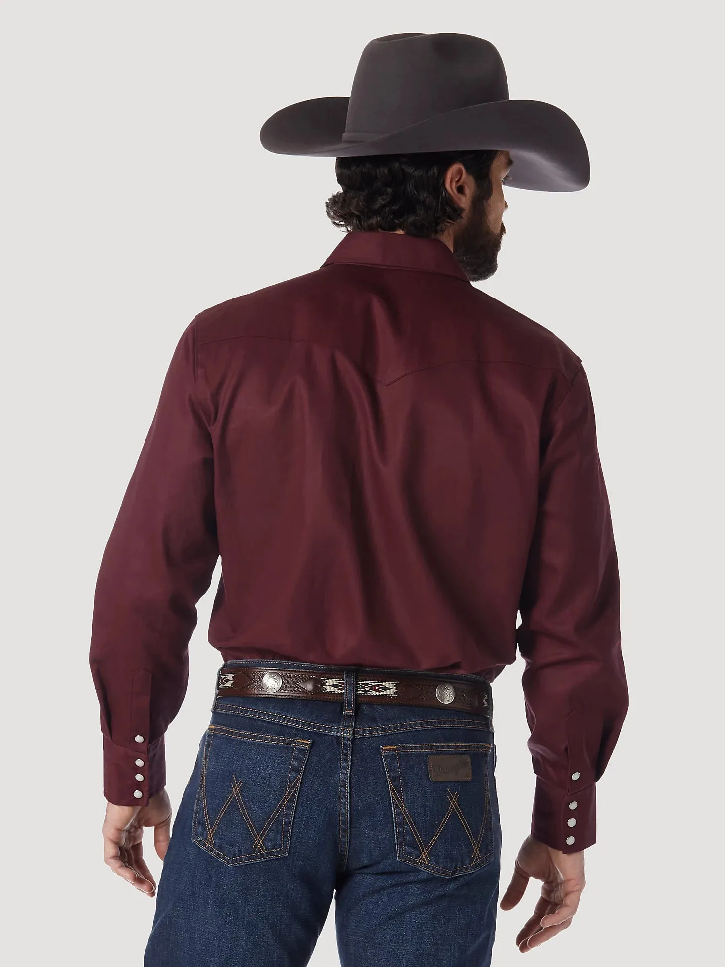 Wrangler® Men's Cowboy Cut® Twill Long Sleeve Snap Front Western Work Shirt