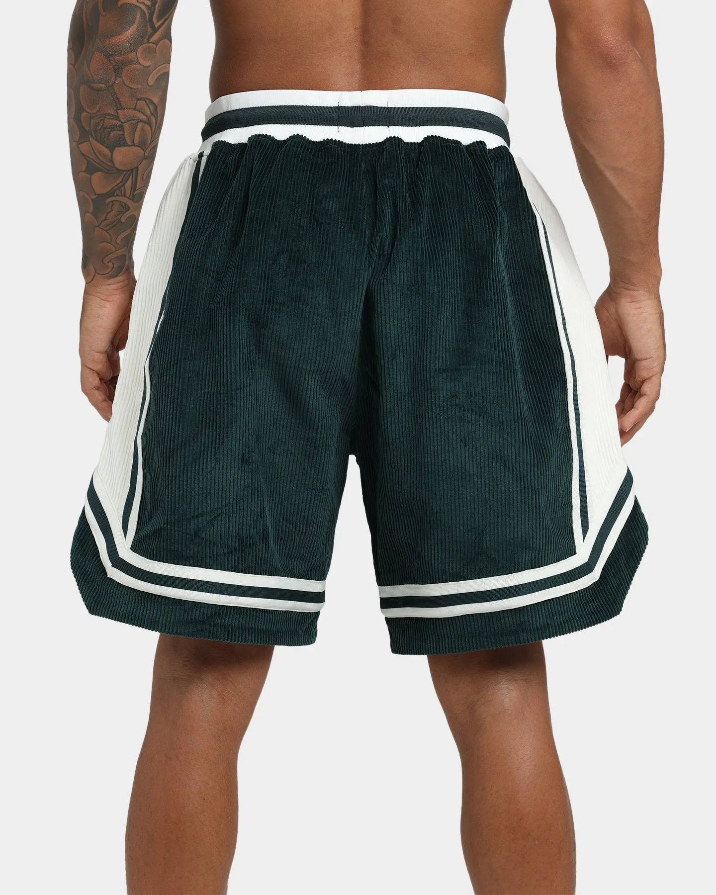 XXIII Arklow Corduroy Basketball Shorts Forest/Cream