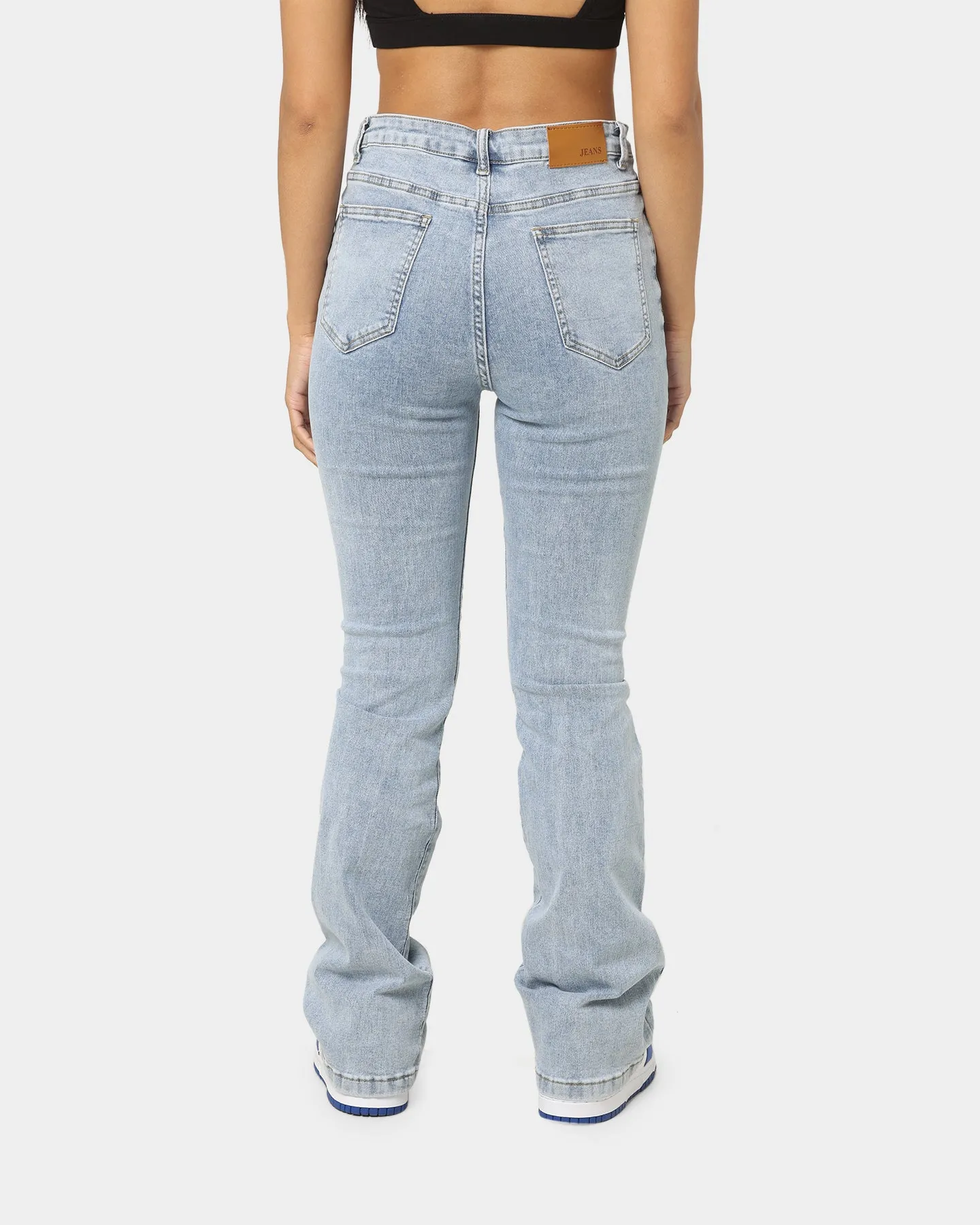 XXIII Women's Raquel Flare Rip Knee Jeans Blue